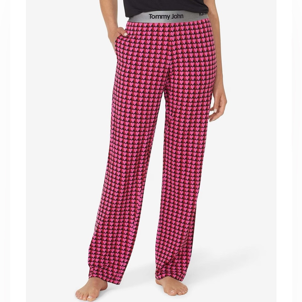 Tommy John Second Skin Heart Print Pull-On Sleep Pant